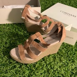 barely worn cordani leather espadrilles